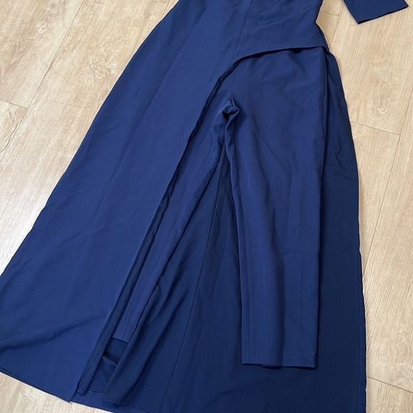 Kay Unger Midnight Blue Davina Maxi Romper Dress, SIZE 8 NEW WITHOUT TAGS. 0718 - Picture 5 of 7